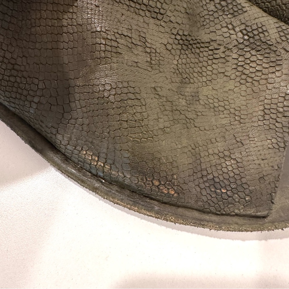 Officine Creative Olive Green Women's Open-Toe Flat Shoes 8 - Picture 9 of 10